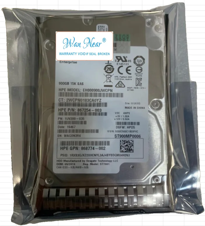 HP 870759-B21 870795-001 900G SAS 15K 12G 2.5 G9 G10 HDD 900GB